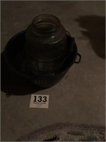Granite pot in barrel jar
