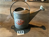 Wheeling vintage, galvanize watering can