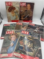 7 1950s Life Magazines