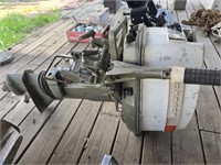 Vintage Johnson boat motor as is