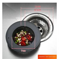 NEW Anti Clog Sink Strainer Black With Handle