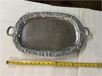 Heavy silver platter. See marking on bottom