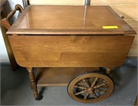 Athens Table Co. Maple Tea Cart