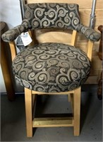 Upholstered Swivel Pub Chair