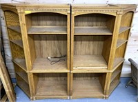 Oak 4-Section Bookcase