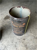 Metal can - drinking water civil defense