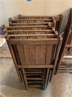 Antique Wooden Fold Chairs