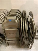 About 26 Metal Fold Chairs