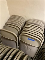 About 22 Padded Folding Chairs