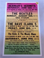 Replica The Beatles & More Concerts Poster