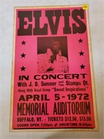 Replica Elvis Presley Concert Poster