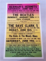 Replica The Beatles & More Concerts Poster