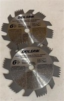 (2) New 6” Skilsaw Stack Dado Set Blades