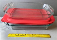 Pyrex 9x13 Glass Baking With Lid And More