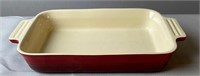 Lecreuset Red Baking Dish