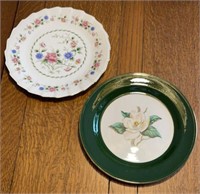 Spring Night Fine China Floral Design Plate, Made