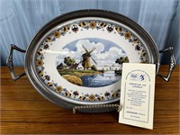 Delft Westraven Anno 1661 Holland Serving Tray