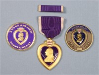Purple Heart Medal + 2 Tokens