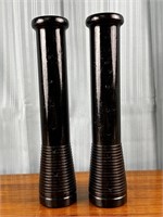 2 Unique Candle Holders - 12'' Tall