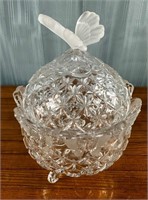 Hofbauer Crystal Butterfly Candy Dish