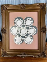 Framed Crocheted Doily