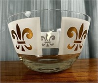 Mid Century Fleur De Lis 9-1/2'' Bowl