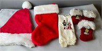 Christmas Stockings, Hat And Hand Towel