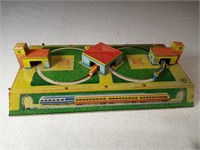 9" Windup Tin Toy Train-Works