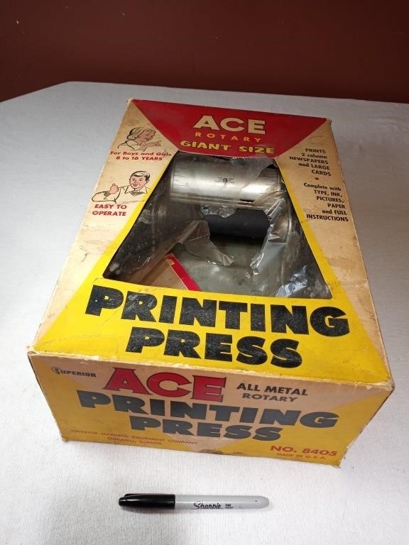 Ace Printing Press No. 8405 All Metal Rotary