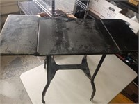 VTG 34"x14"x26" Rolling Metal Table