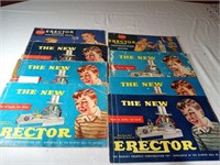 8 Erector Manuals From 1950's