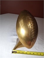 10" Brass Football Statue