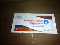 NEW (3Pk) 4" Povidone-Iodine Swabsticks