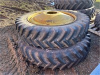 2 tires & rims- 380/90R46