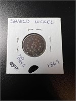 1869 Shield Nickel