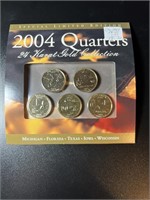 2004 24K Gold Plated Quarters