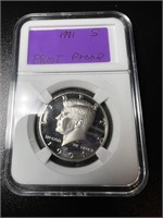 1991-S Kennedy Half Dollar