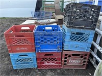 7 milk crates