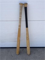 2 wood baseball bats