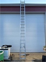 20 rung aluminum extension ladder