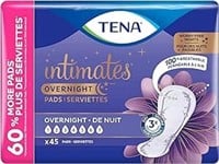 Tena Incontinence Pads for Women, Overnight, 45