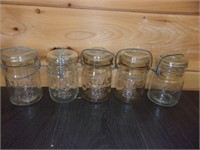 old canning fruit jar lot