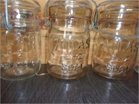 vintage canning jar lot telephone jar nice