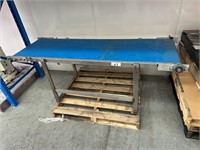 S/S Belt Conveyor on Stand Approx 2 x 600mm
