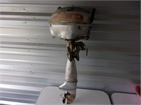 small antique johnson outboard motor not froze up