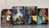 Star Trek books and Star Wars figure
