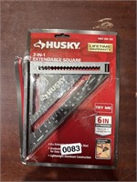 HUSKY 2 IN 1 EXTENDABLE SQUARE RETAIL $29