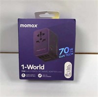 New Momax 1-World 70W 5 Ports + AC Travel Adapter