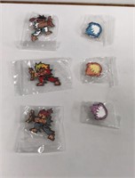 New lot of 6 Street Fighter Pins