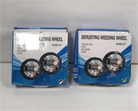 New Lot of 2 De-Rusting Weeding Wheel